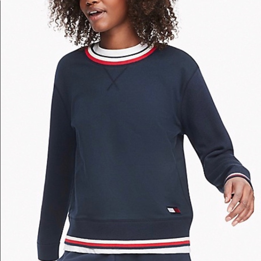 Tommy Hilfiger Navy Blue Essential Stripe Sweater